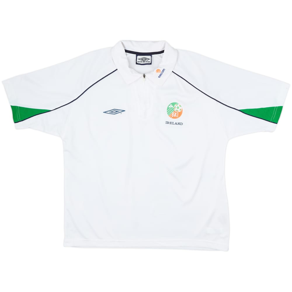 2004-06 Ireland Umbro 1/4 Zip Polo Shirt - 7/10 - (M)