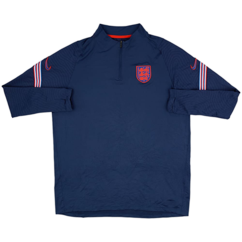 Top de entrenamiento con cremallera de 1/4 Nike de England 2020-21 - 9/10 - (XL)