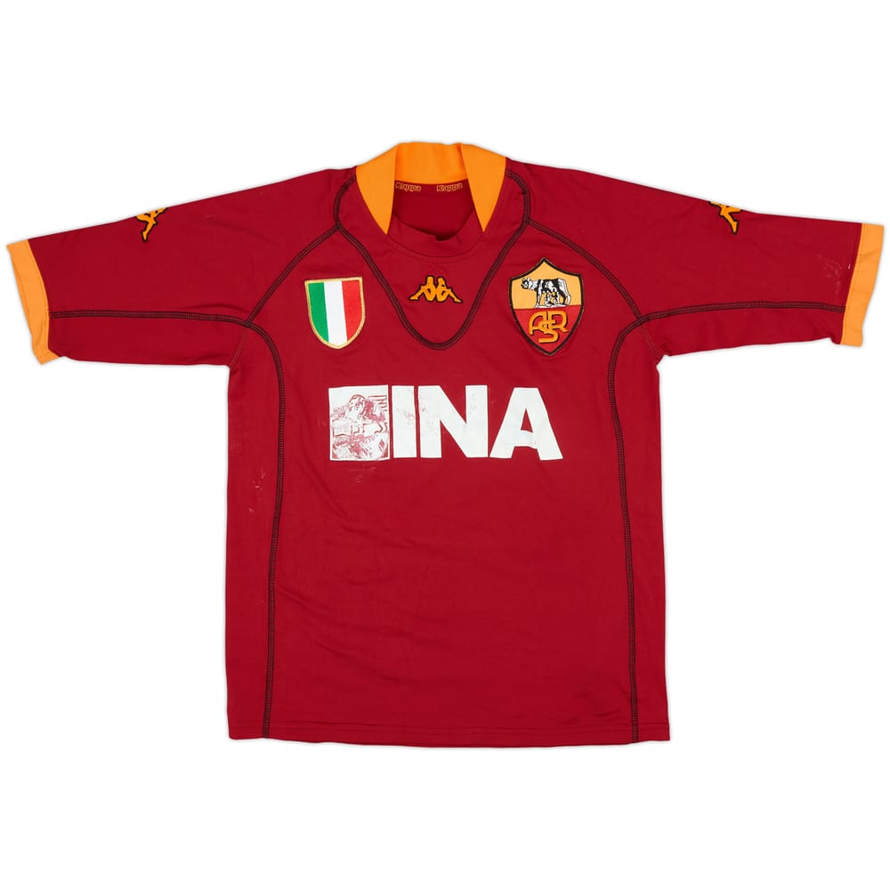 2001-02 Roma Home Shirt - 5/10 - (M)