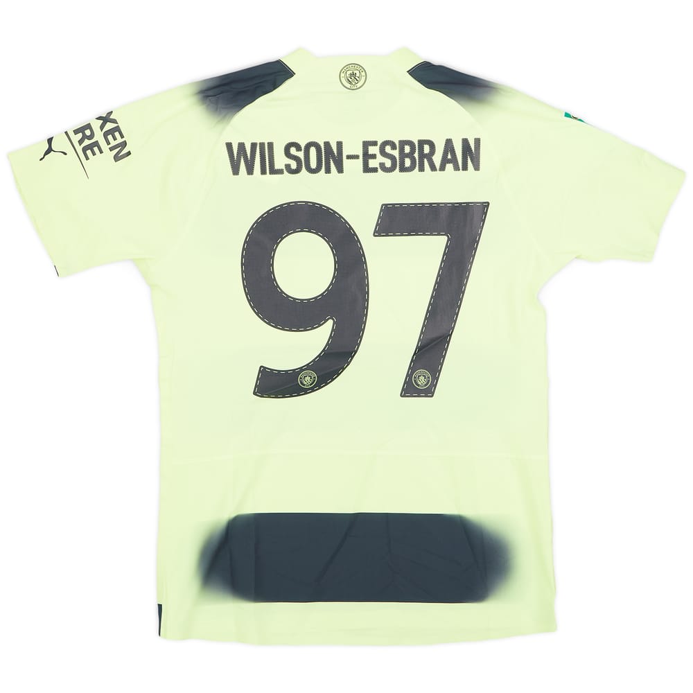 2022-23 Manchester City Match Issue Carabao Cup Home Shirt Wilson-Esbrand #97