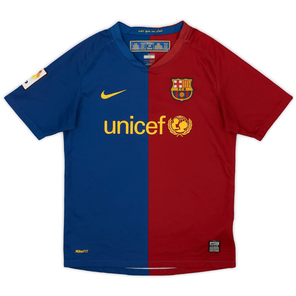 2008-09 Barcelona Home Shirt - 6/10 - (M.Boys)