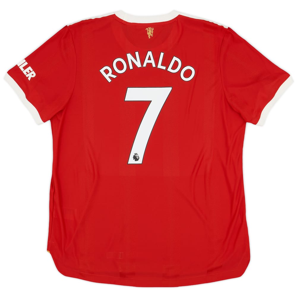 2021-22 Manchester United Authentic Home Shirt Ronaldo #7 - 10/10 - (XL)