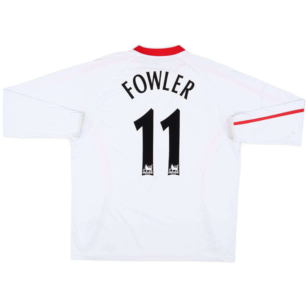 2005-06 Liverpool Away L/S Shirt Fowler #11 - 8/10 - (XL)