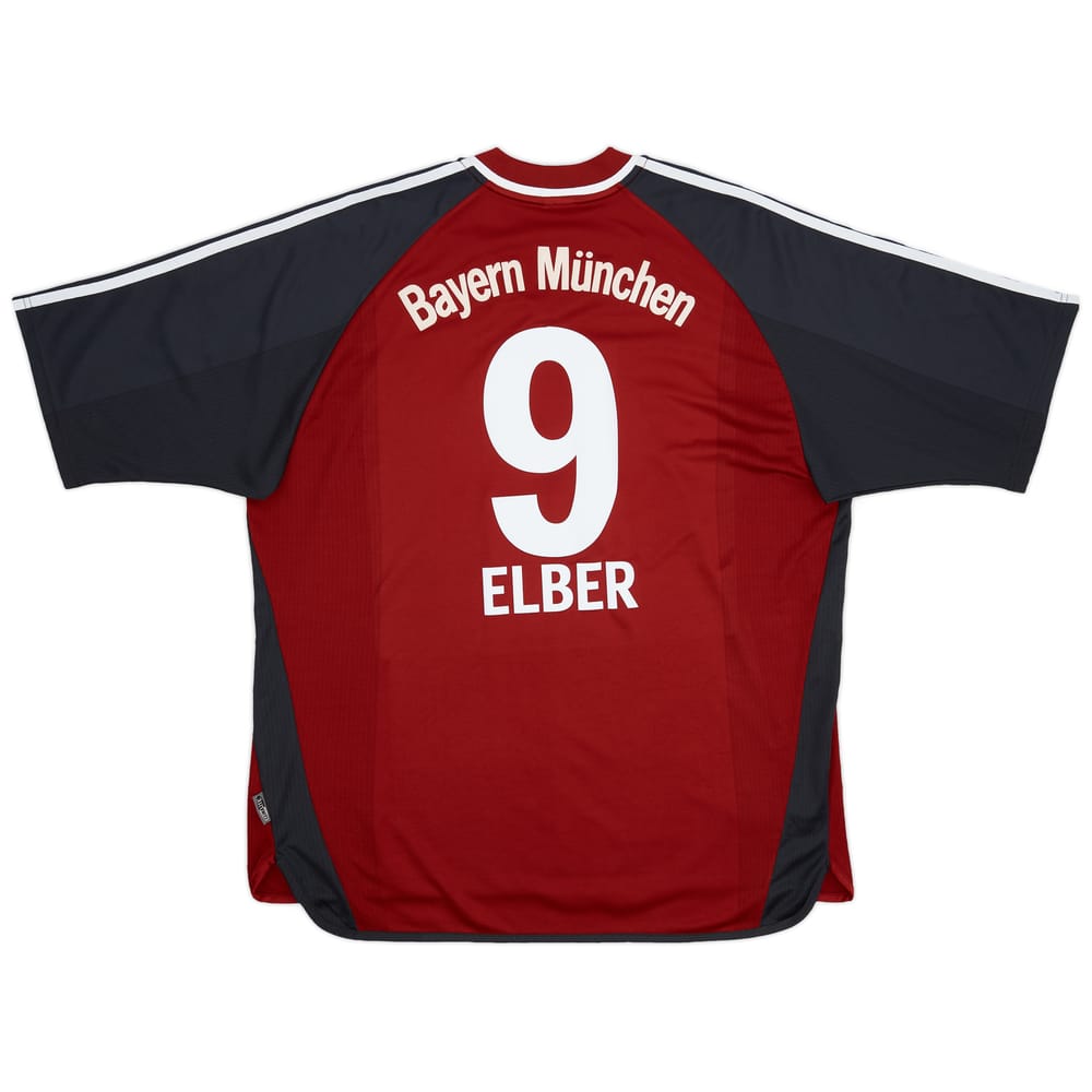 2001-02 Bayern Munich Home Shirt Elber #9 - 8/10 - (XXL)