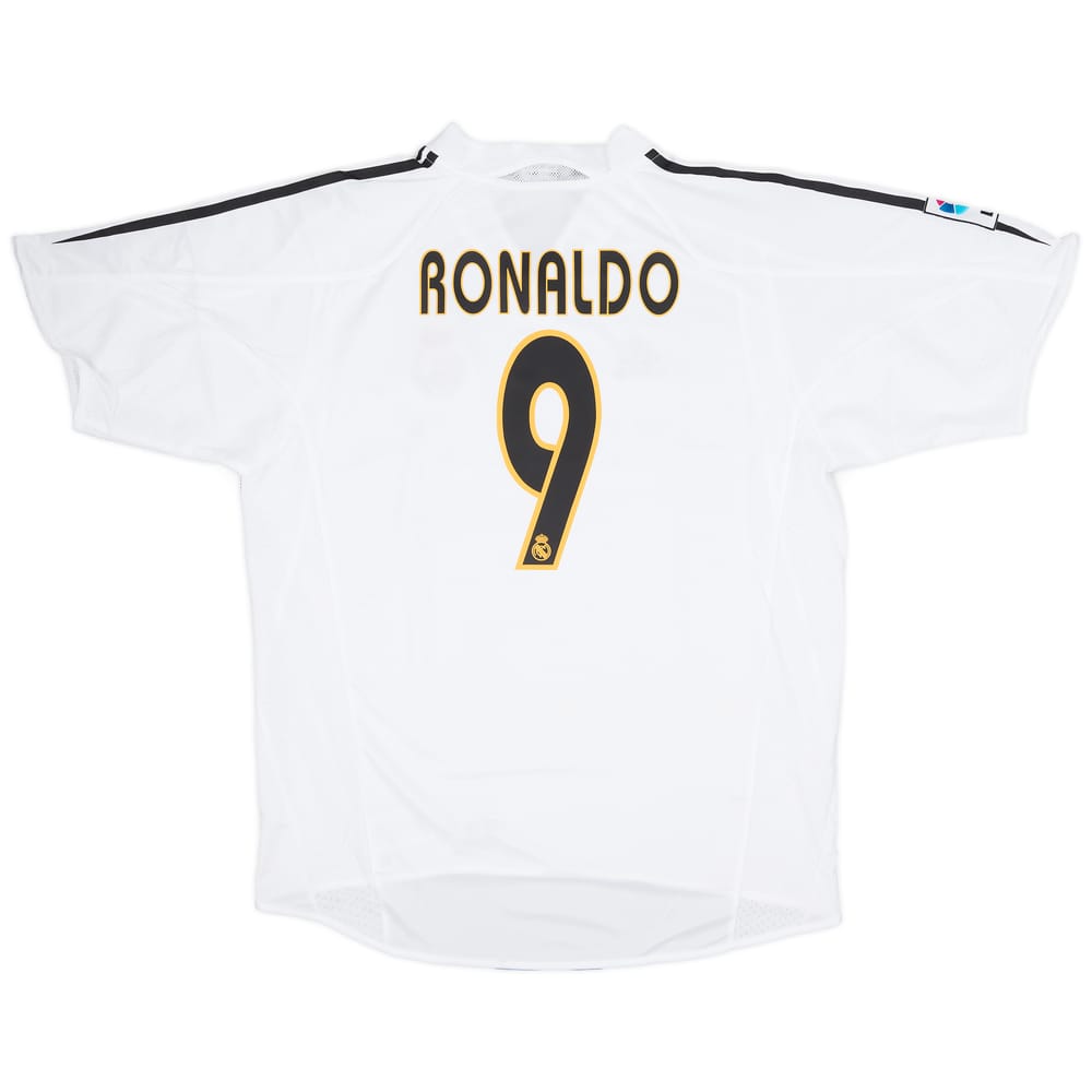 2004-05 Real Madrid Home Shirt Ronaldo #9 (L)
