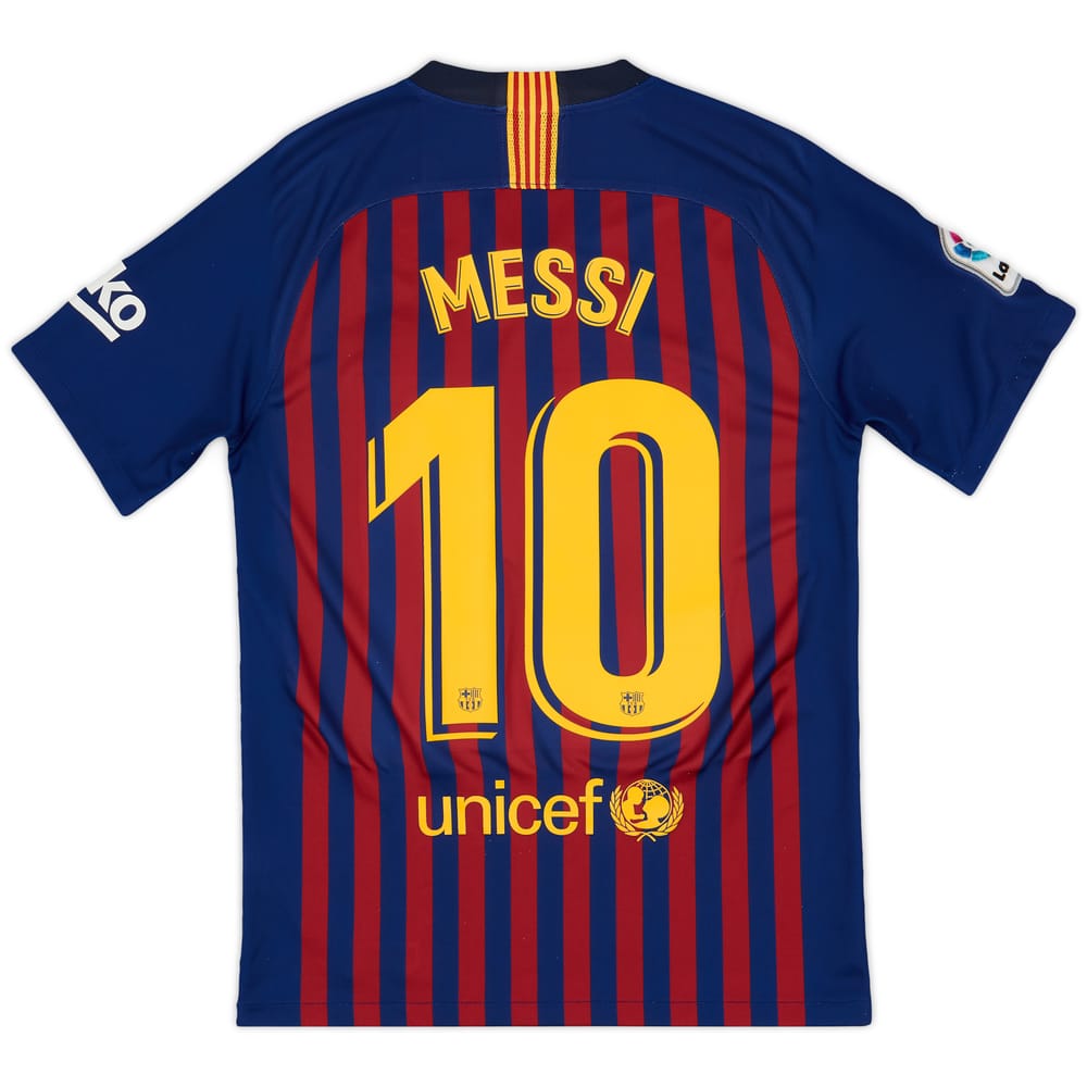 2018-19 Barcelona Home Shirt Messi #10 - 8/10 - (S)