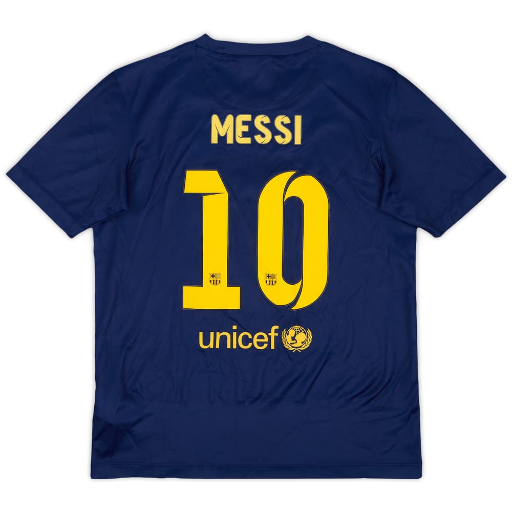 2014-15 Barcelona Basic Home Shirt Messi #10 - 9/10 - (L.Boys)