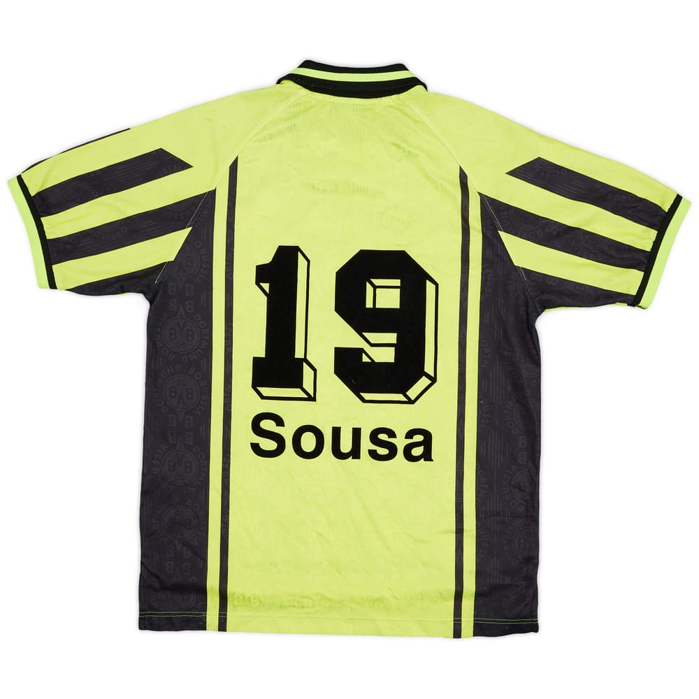 1996-97 Borussia Dortmund Home Shirt Sousa #19 - 7/10 - (XL.Boys)