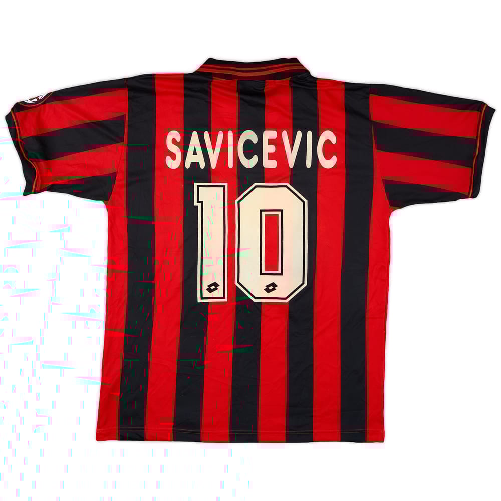 1996-97 AC Milan Home Shirt Savicevic #10 - 7/10 - (L)