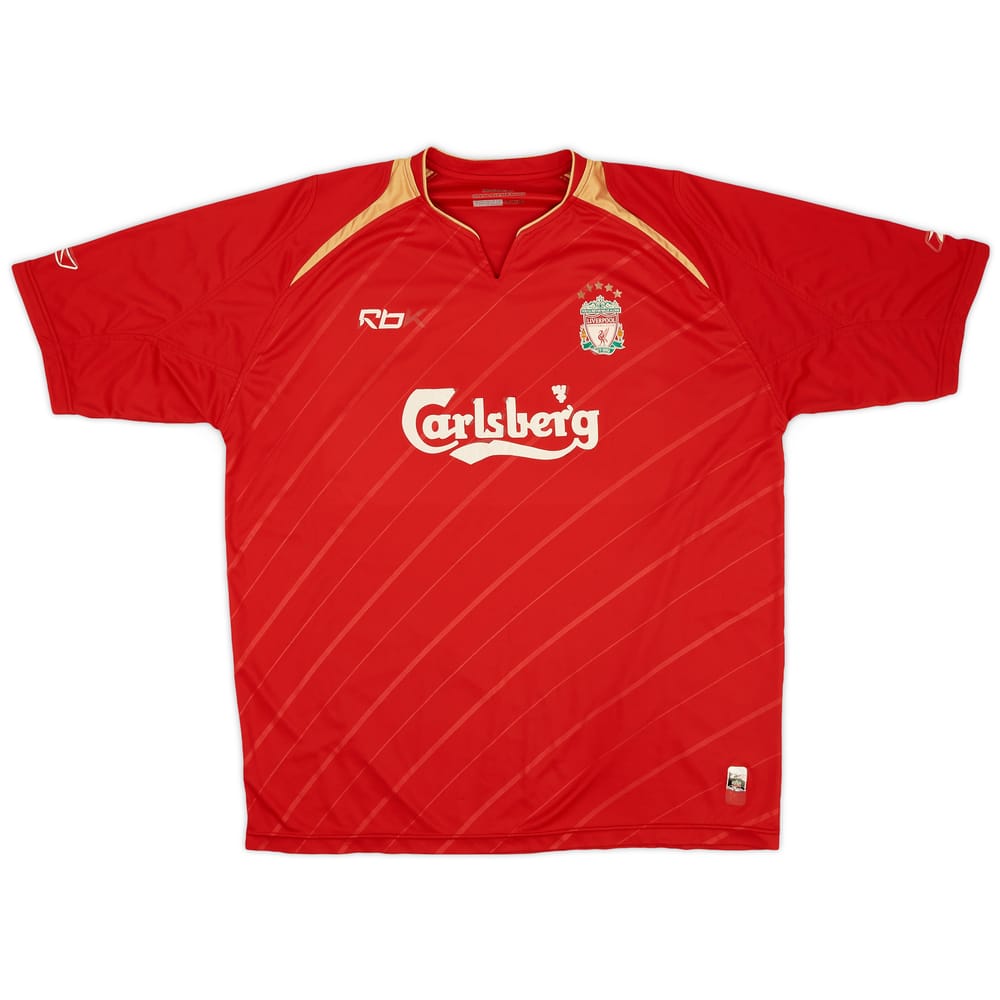 2005-06 Liverpool CL Home Shirt - 4/10 - (XL)