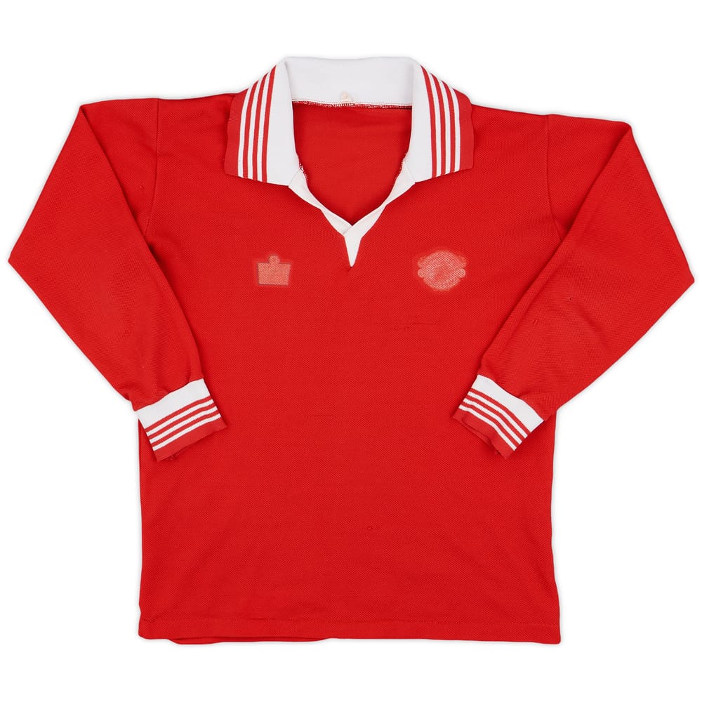 1976-80 Manchester United Home L/S Shirt - 4/10 - (Y)
