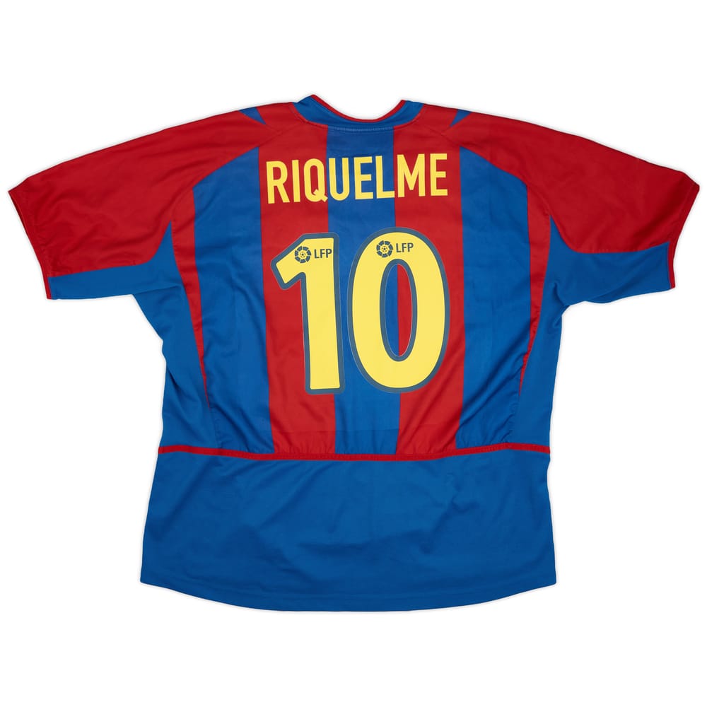 2002-03 Barcelona Home Shirt Riquelme #10 - 6/10 - (XL)