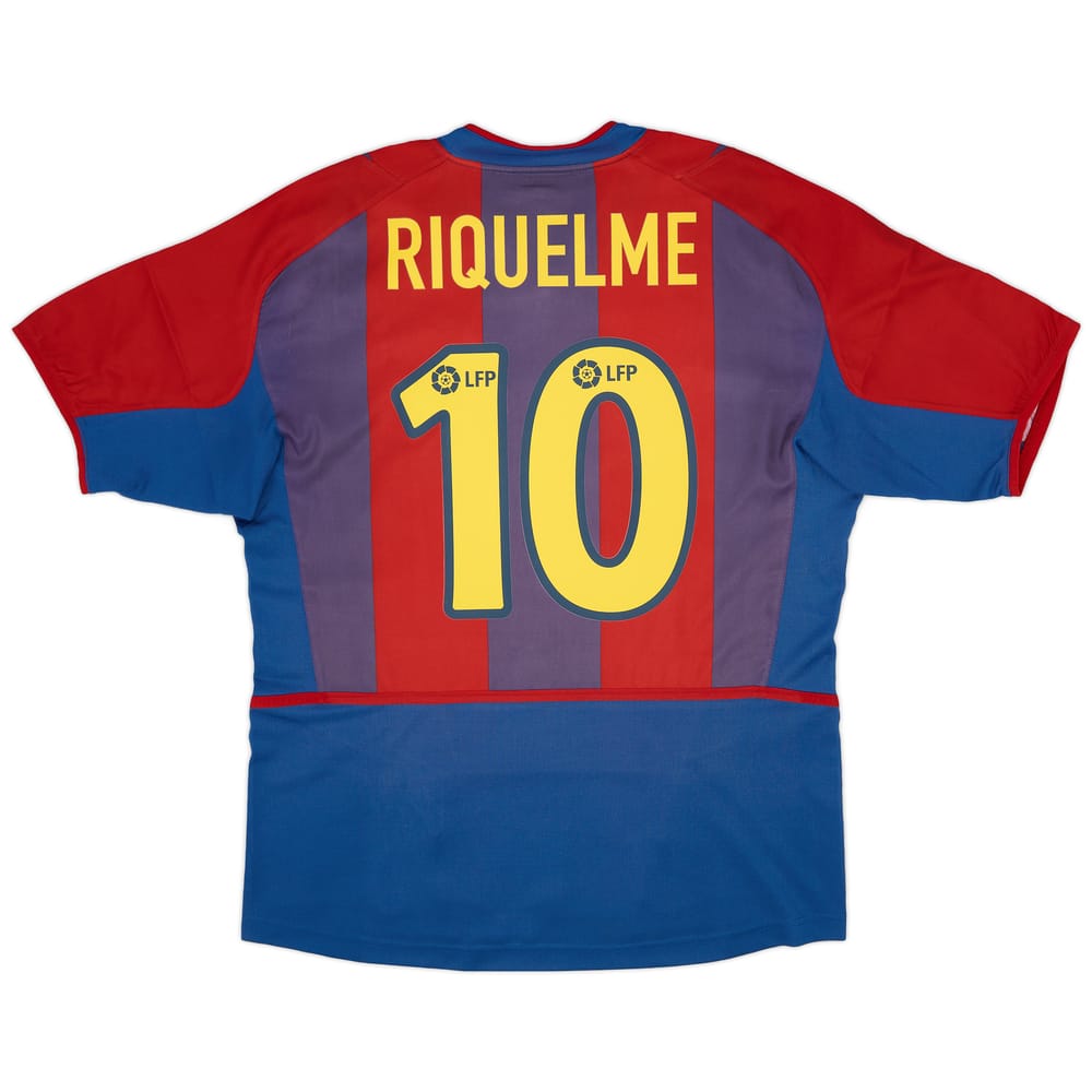 2002-03 Barcelona Home Shirt Riquelme #10 - 6/10 - (M)
