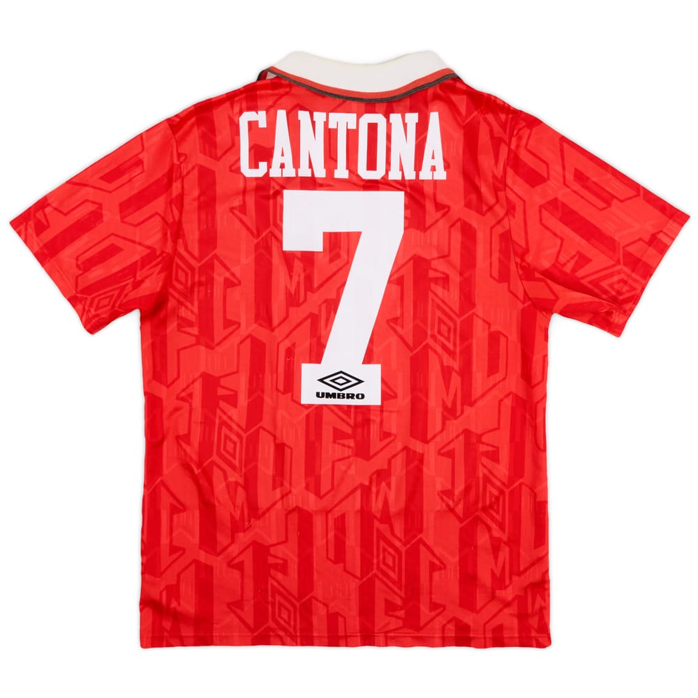 1992-94 Manchester United Home Shirt Cantona #7 - 8/10 - (M)
