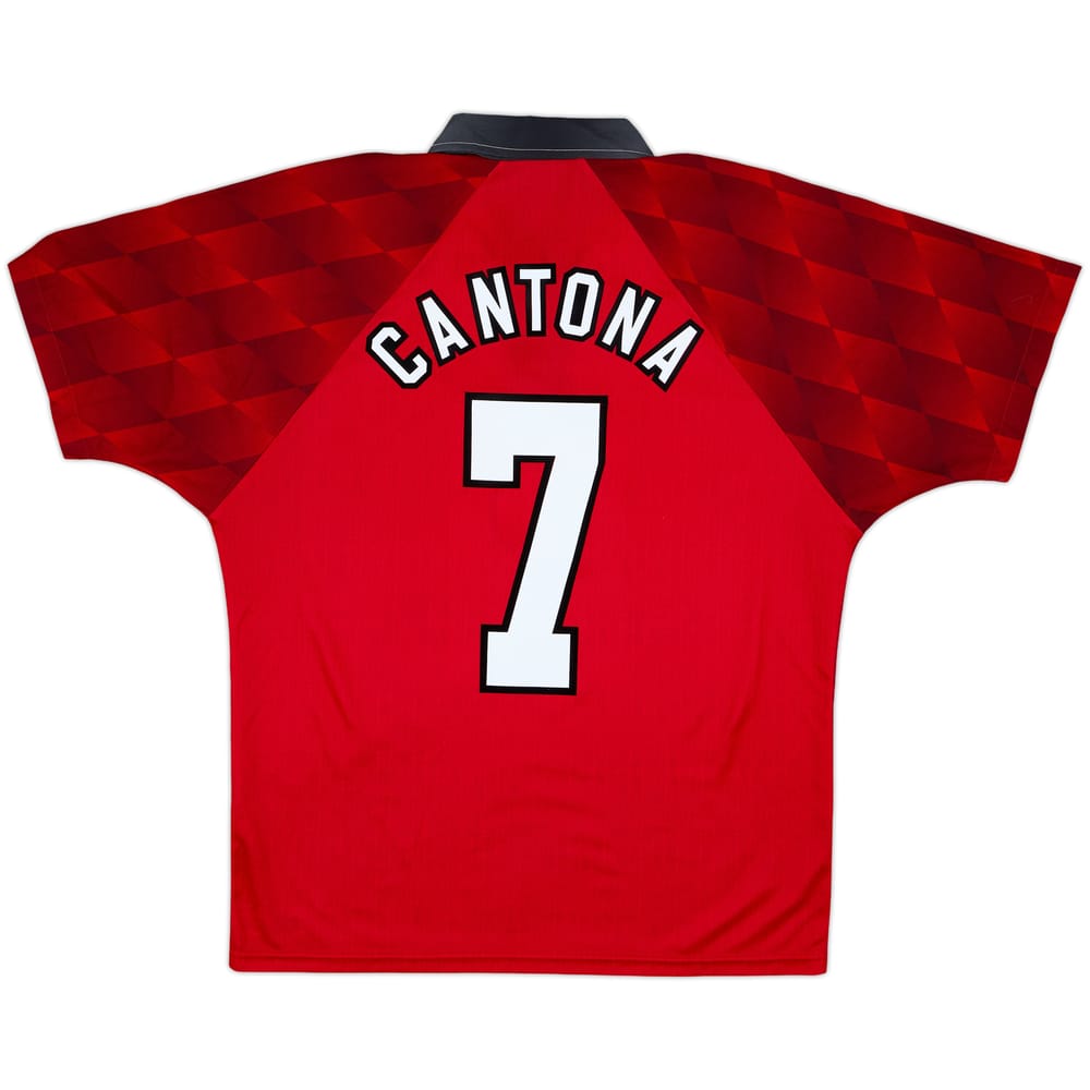 1996-98 Manchester United Home Shirt Cantona #7 - 9/10 - (M)