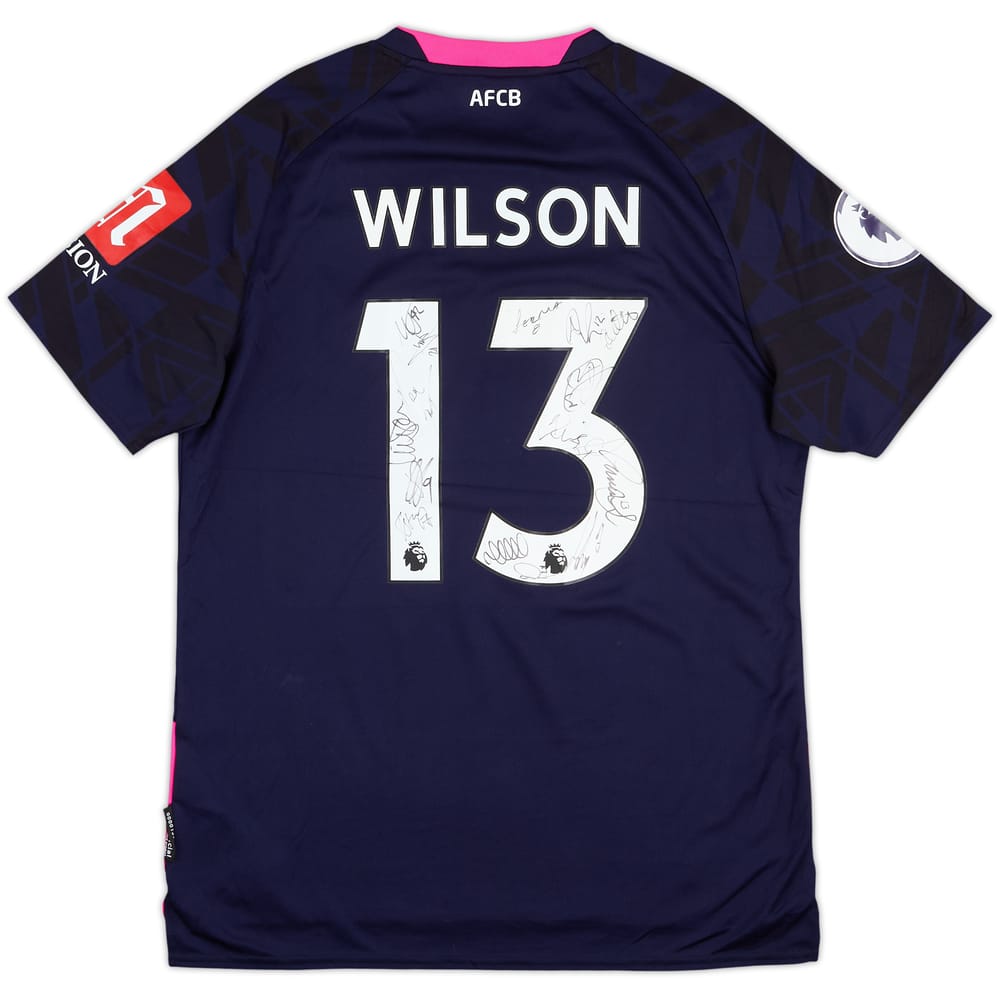 2019-20 Bournemouth Squad Signed Away Shirt Wilson #13 - 6/10 - (M)