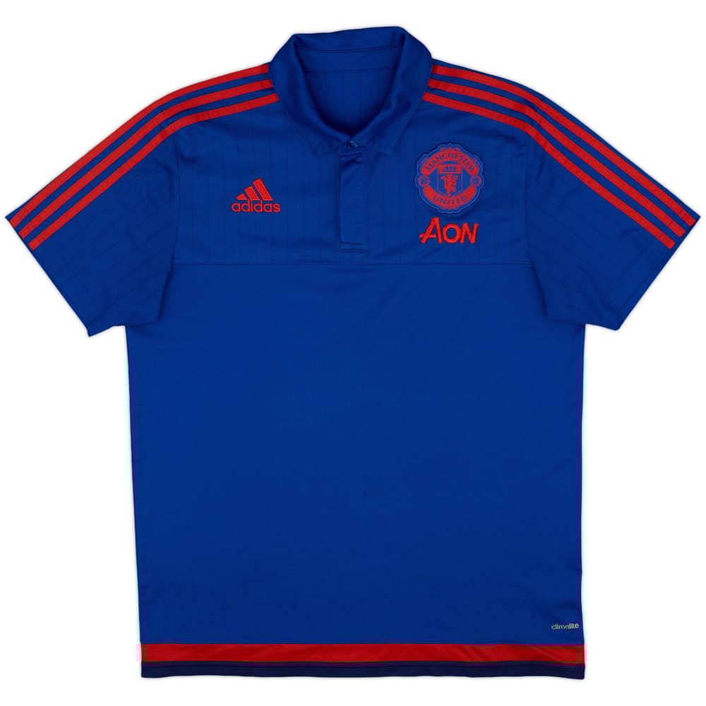 2015-16 Manchester United adidas Polo Shirt - 5/10 - (L)
