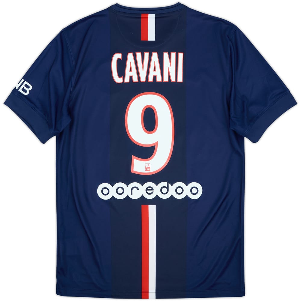 2014-15 Paris Saint-Germain Home Shirt Cavani #9 - 6/10 - (S)