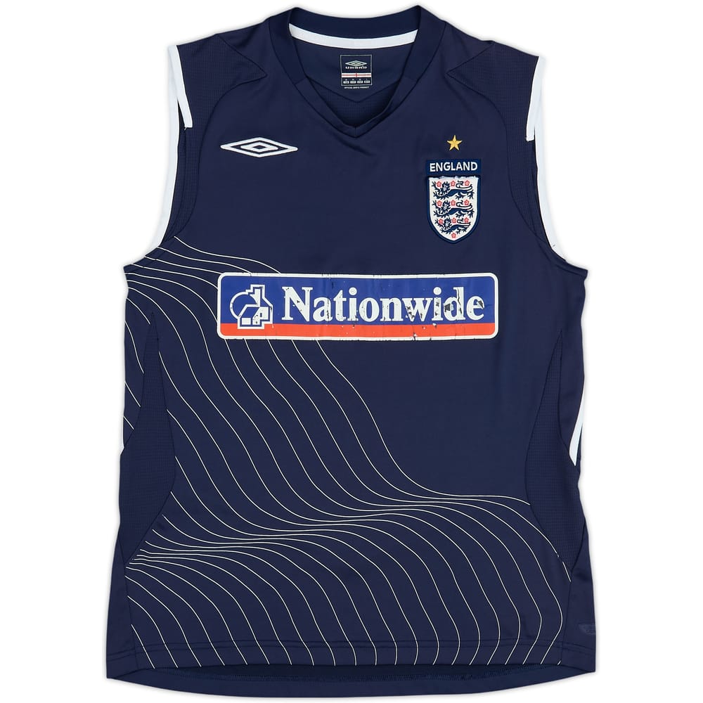 2005-06 England Umbro Training Vest - 5/10 - (M)