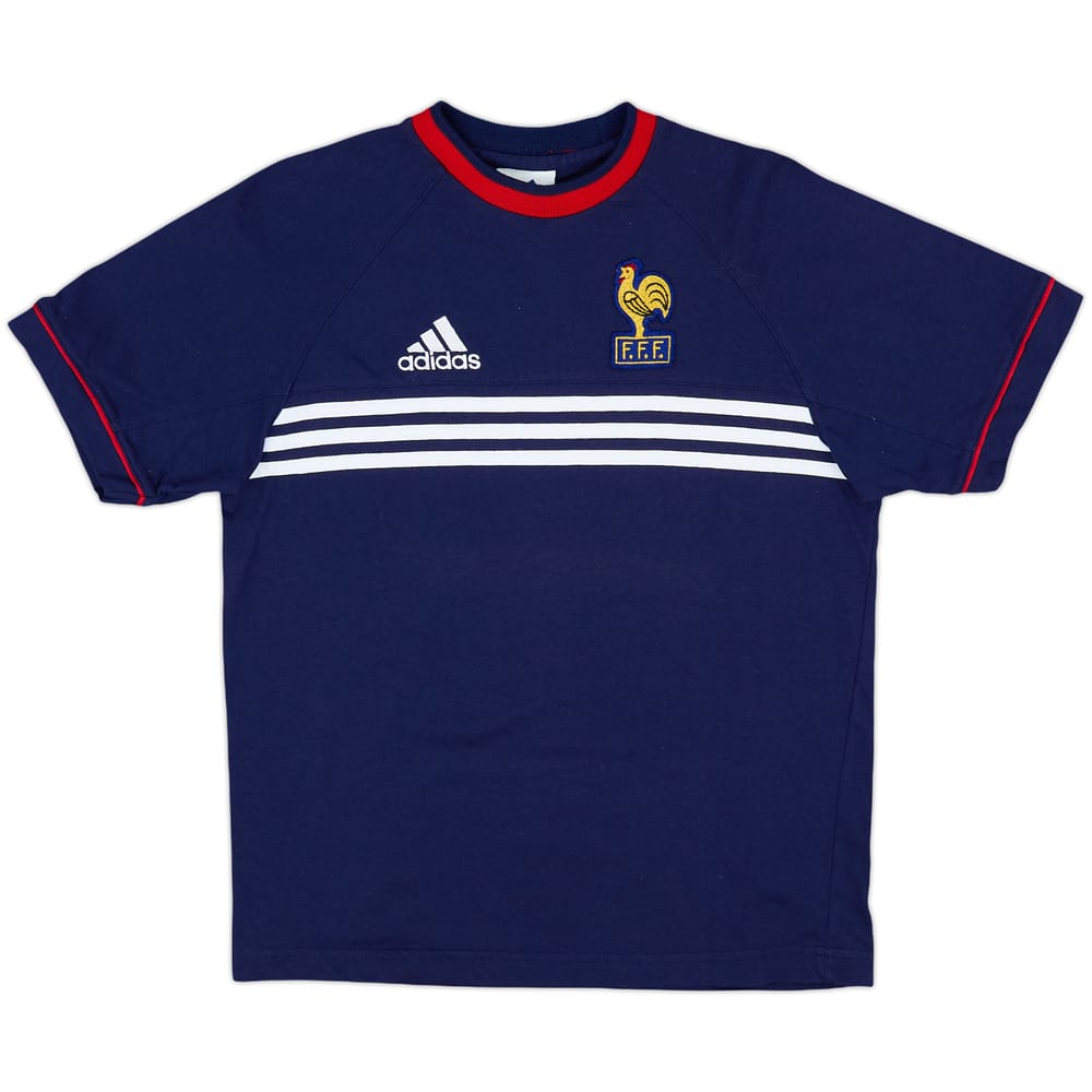 1998-00 France adidas Cotton Tee - 8/10 - (L.Boys)