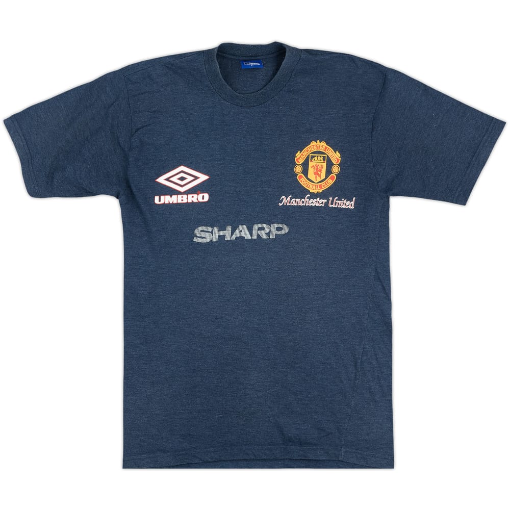 1995-96 Manchester United Umbro Cotton Tee - 8/10 - (L)