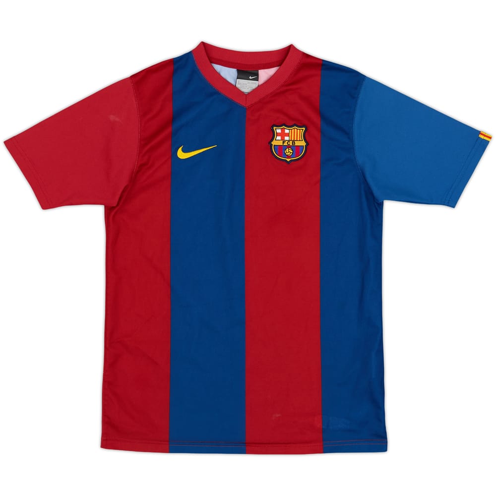 2006-07 Barcelona Basic Home Shirt - 8/10 - (L.Boys)