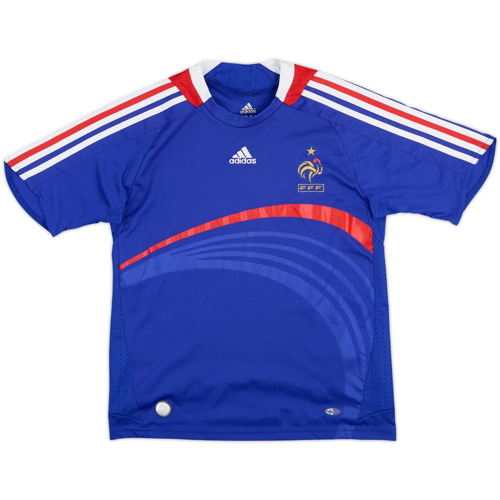2007-08 France Home Shirt - 8/10 - (M.Boys)