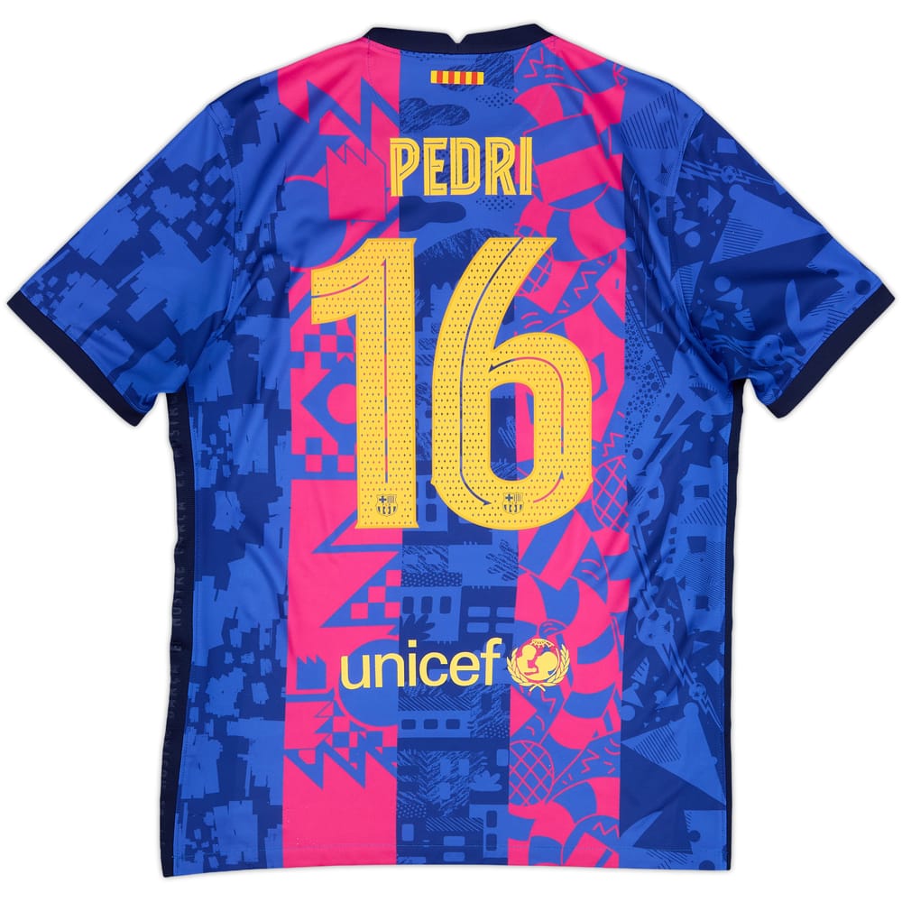 2021-22 Barcelona Third Shirt Pedri #16 - 8/10 - (M)
