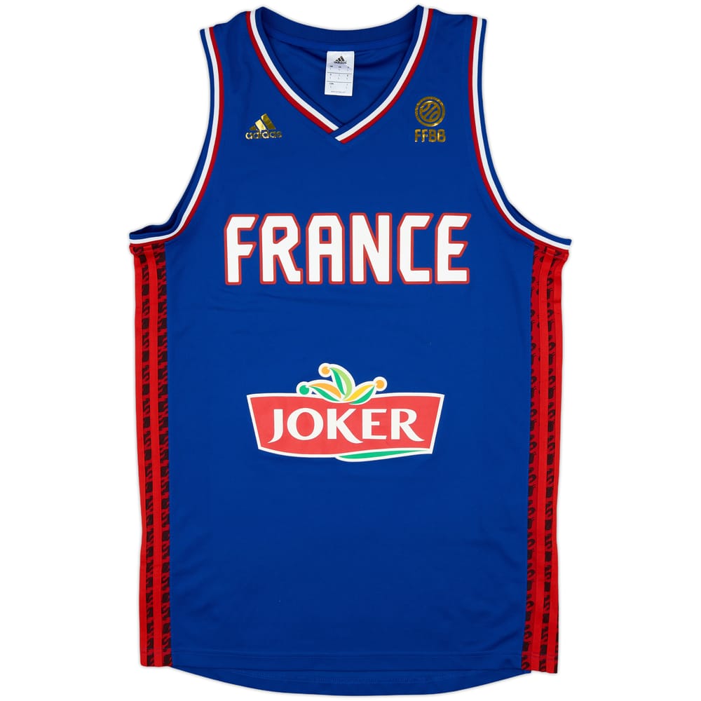 2016-17 France National Basketball adidas Home Jersey - 9/10 - (L)