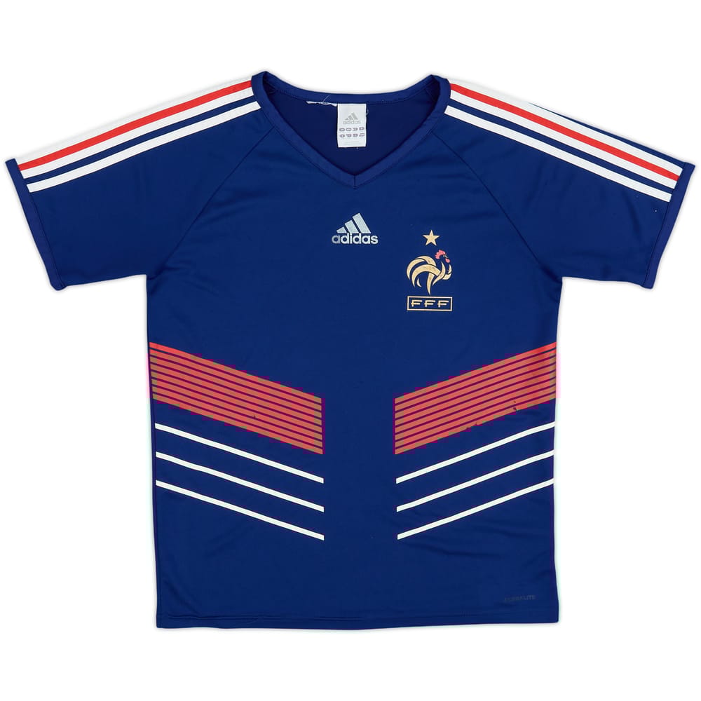 2009-10 France Basic Home Shirt - 4/10 - (XL.Boys)