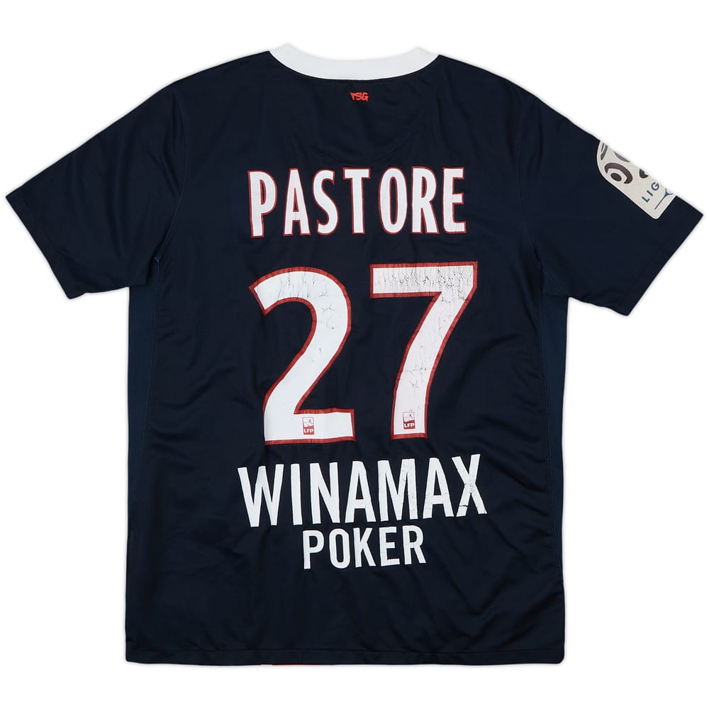 2011-12 Paris Saint-Germain Home Shirt Pastore #27 - 4/10 - (XL.Boys)
