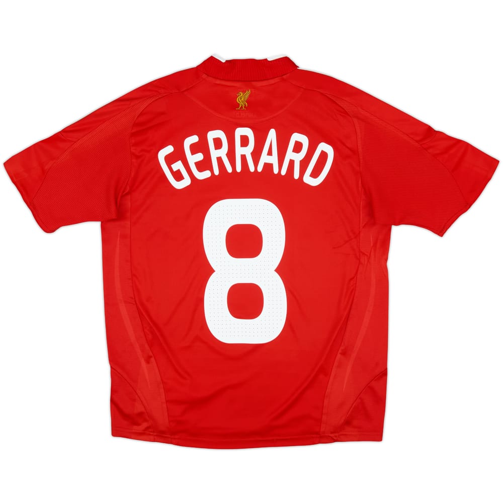 2008-10 Liverpool Camiseta de Local Gerrard #8 - 7/10 - (L.Boys)