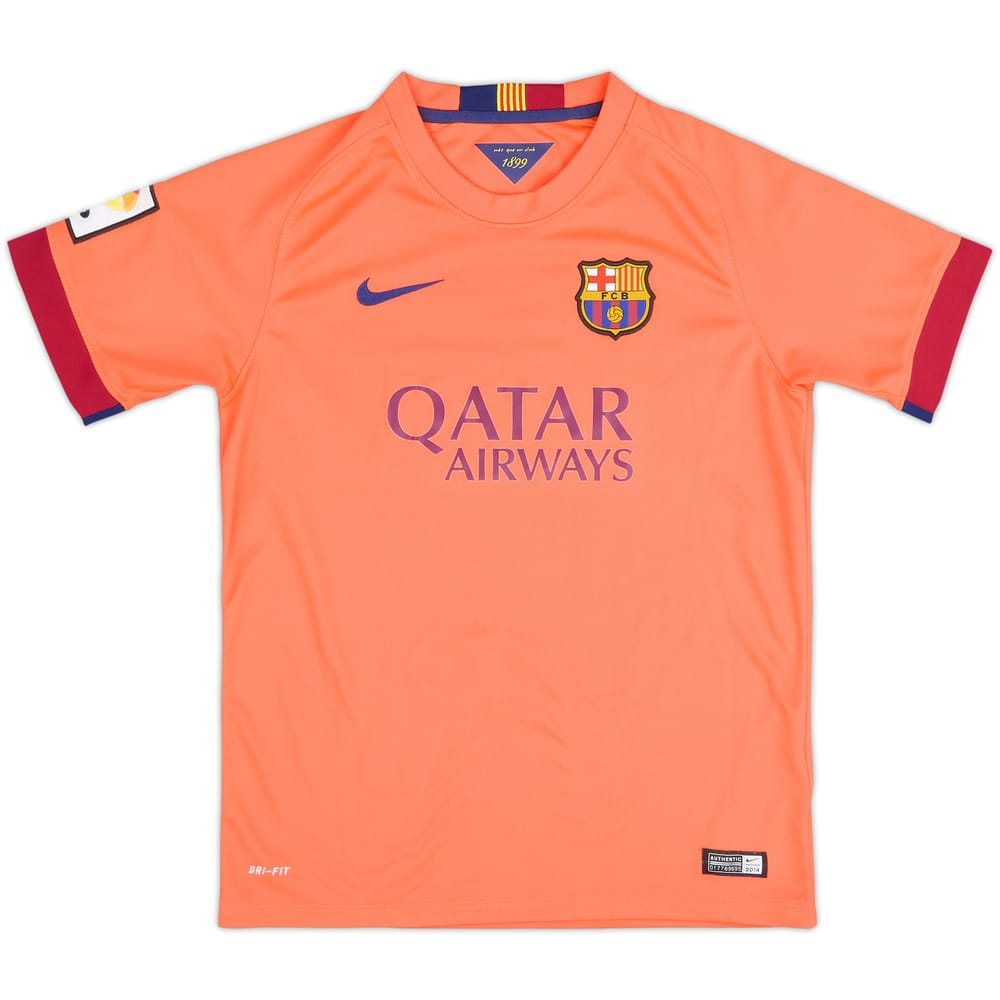 2014-15 Barcelona Away Shirt - 10/10 - (L.Boys)