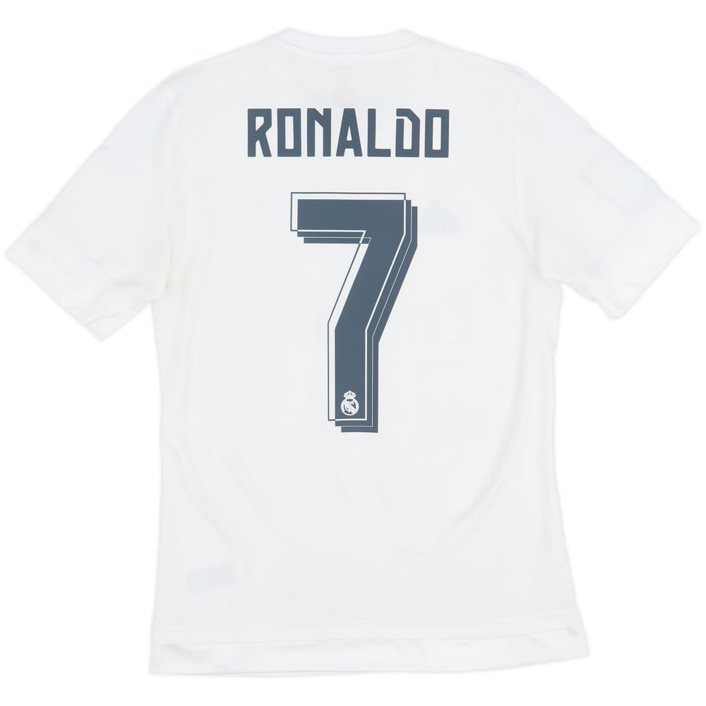 2015-16 Real Madrid Home Shirt Ronaldo #7 - 8/10 - (XL.Boys)