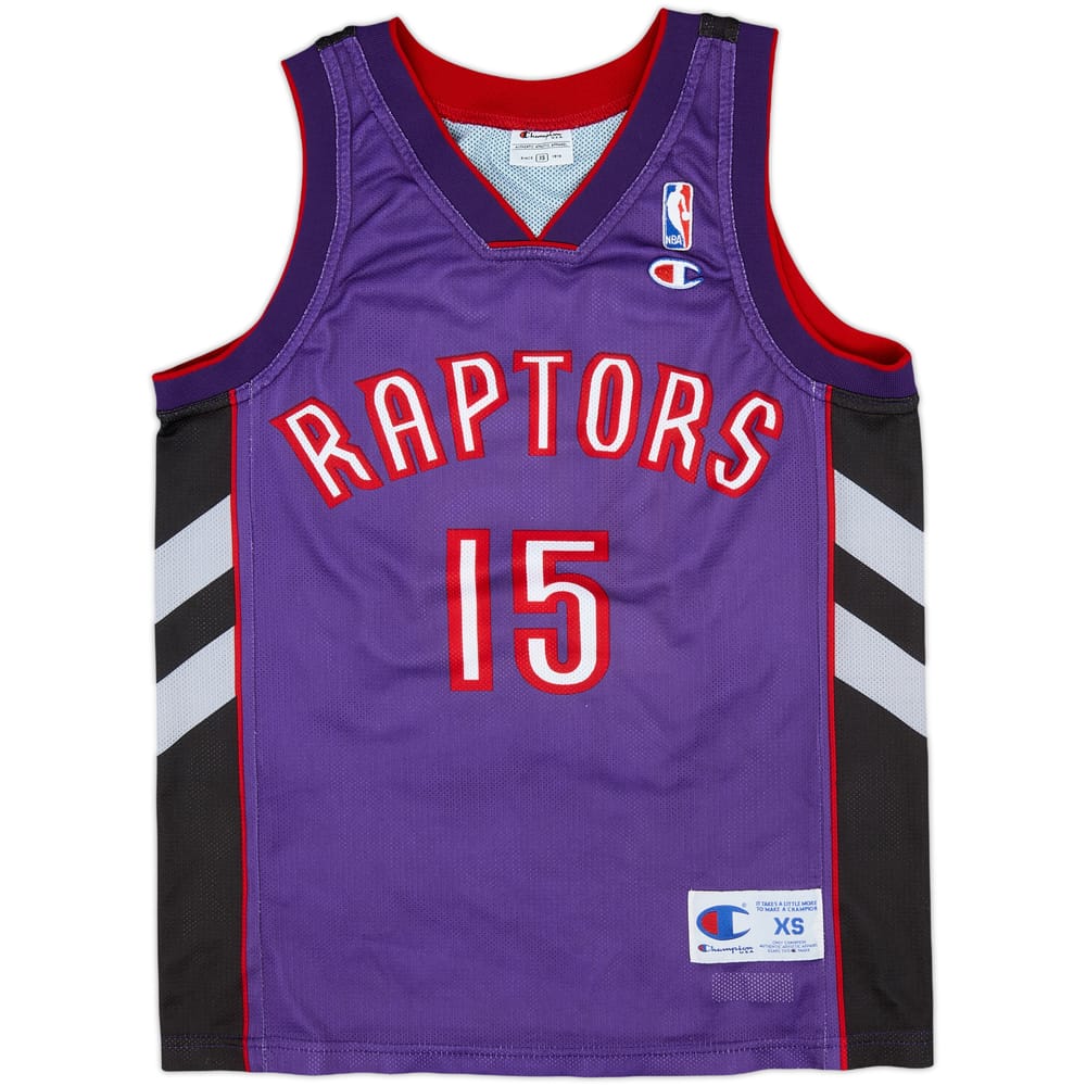 1999-03 Toronto Raptors Carter #15 Champion Away Jersey - 9/10 - (XS)