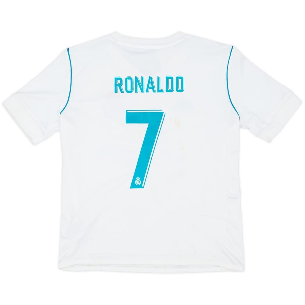 2017-18 Real Madrid Home Shirt Ronaldo #7 - 5/10 - (S.Boys)