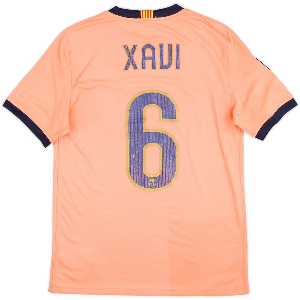 2009-10 Barcelona Away Shirt Xavi #6 - 6/10 - (S)
