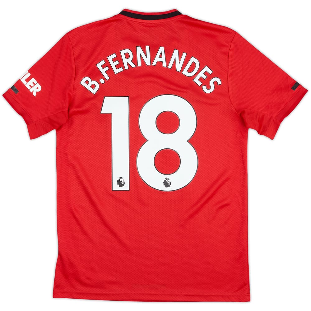 2019-20 Manchester United Home Shirt B.Fernandes #18 - 6/10 - (S)