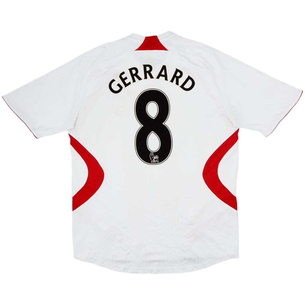 2007-08 Liverpool Camiseta Visitante Gerrard #8 - 4/10 - (L)
