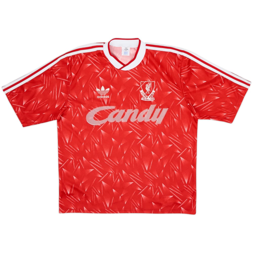 1989-91 Liverpool Camiseta Local - 4/10 - (L)