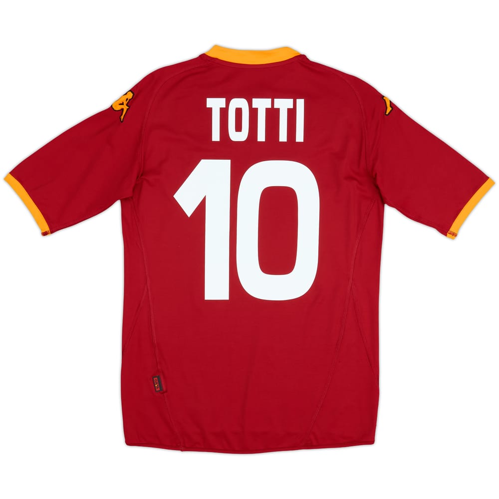 2007-08 Roma Home Shirt Totti #10 - 7/10 - (L)