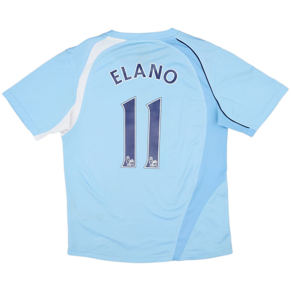 2008-09 Manchester City Home Shirt Elano #11 - 6/10 - (L)