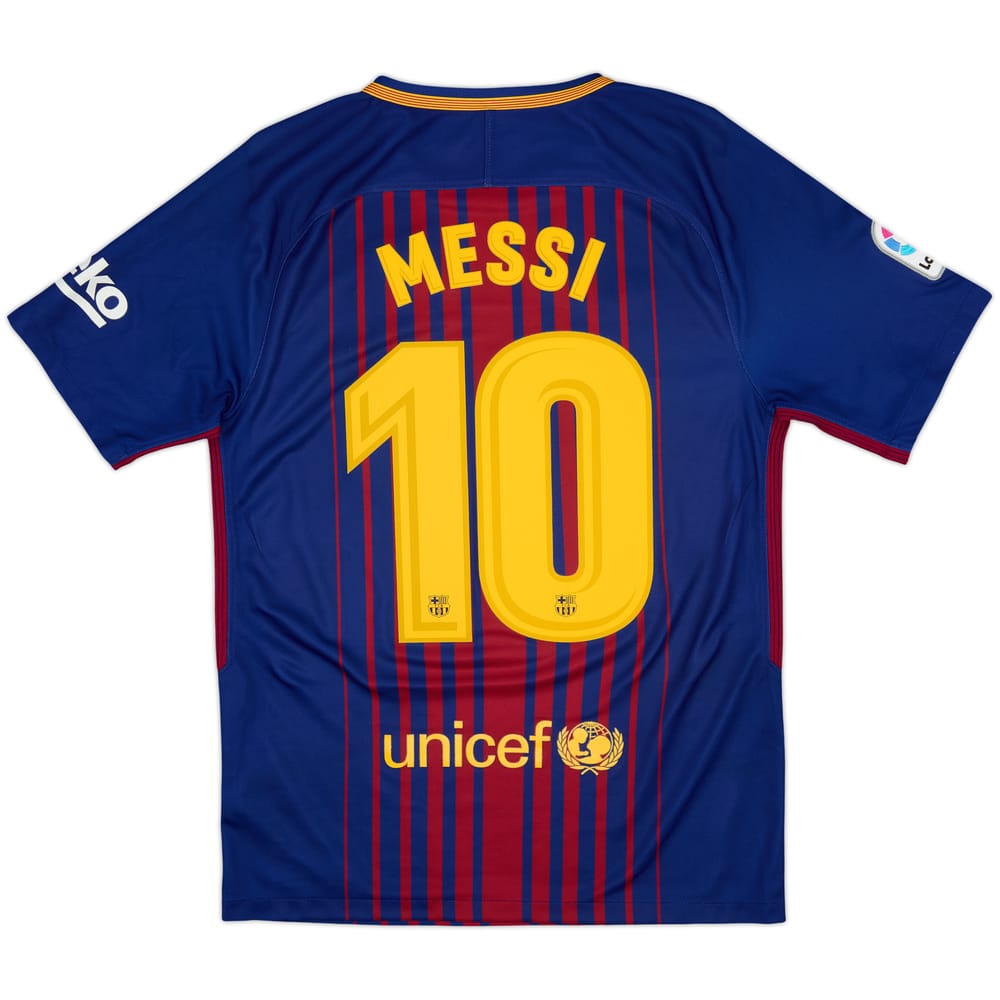 2017-18 Barcelona Local Camiseta Messi #10 - 9/10 - (S)