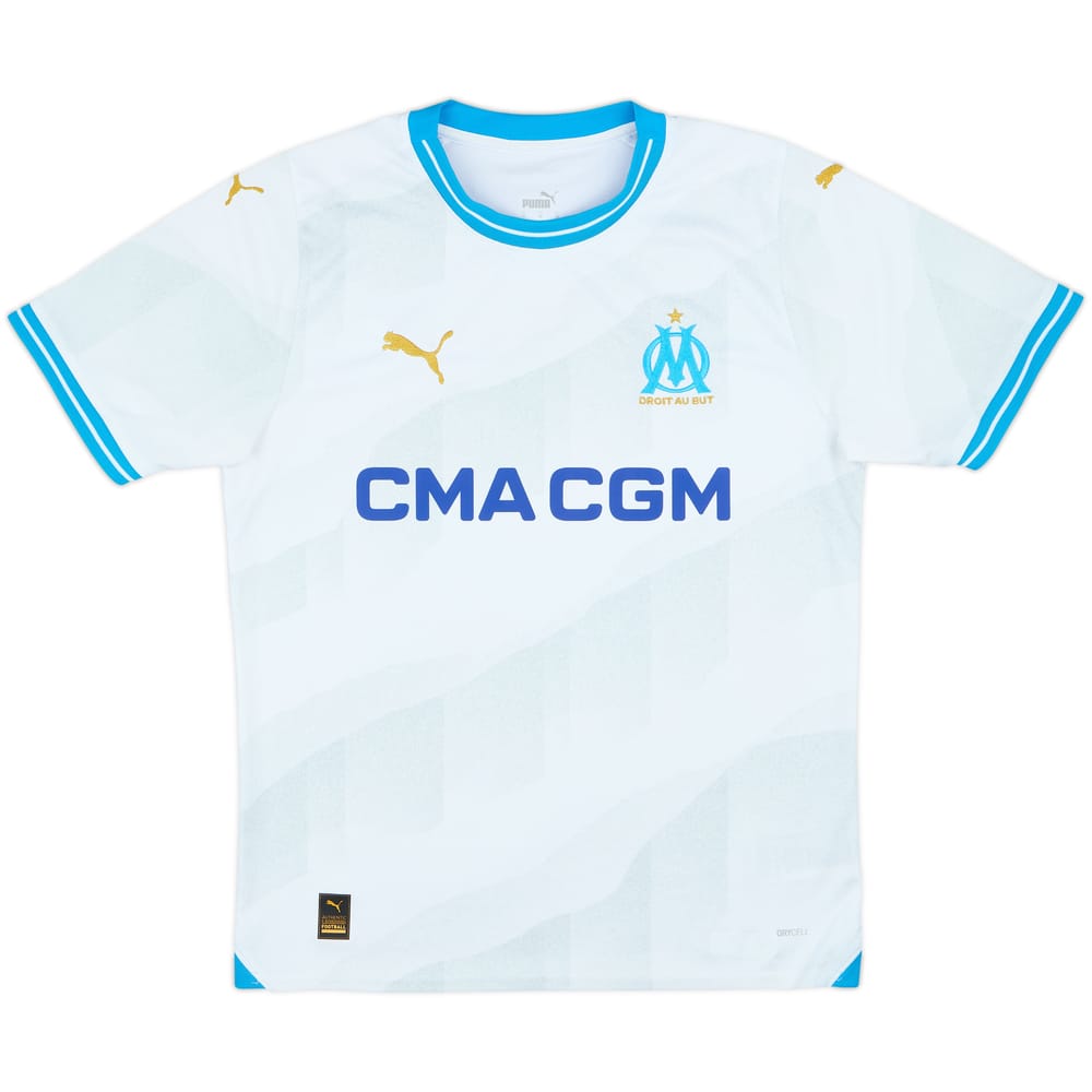 2023-24 Olympique Marseille Home Shirt - 10/10 - (M)
