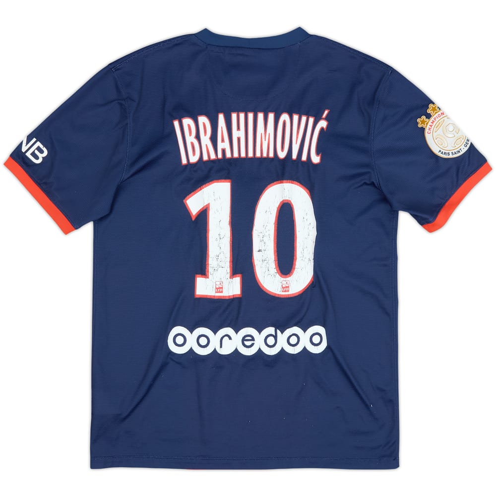 2013-14 Paris Saint-Germain Home Shirt Ibrahimovic #10 - 5/10 - (M)