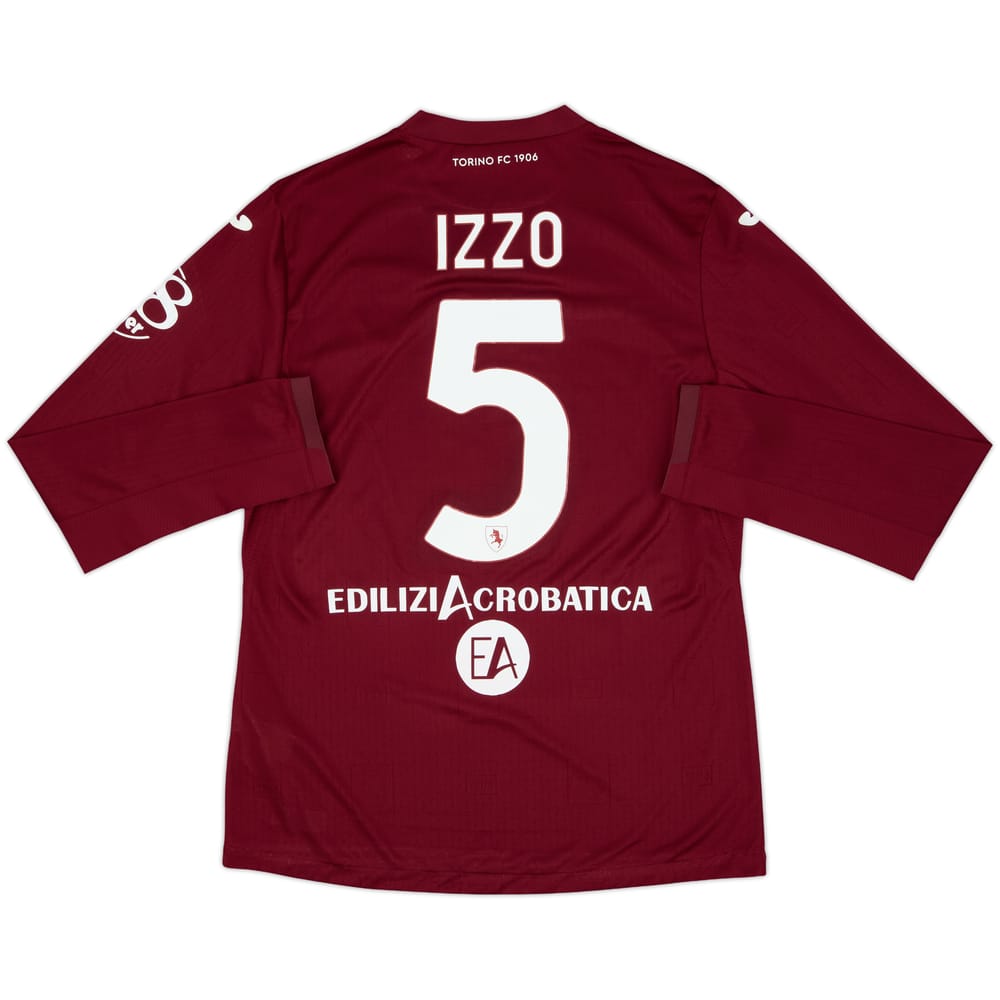 2021-22 Torino Home L/S Shirt Izzo #5 - 8/10 - (M)