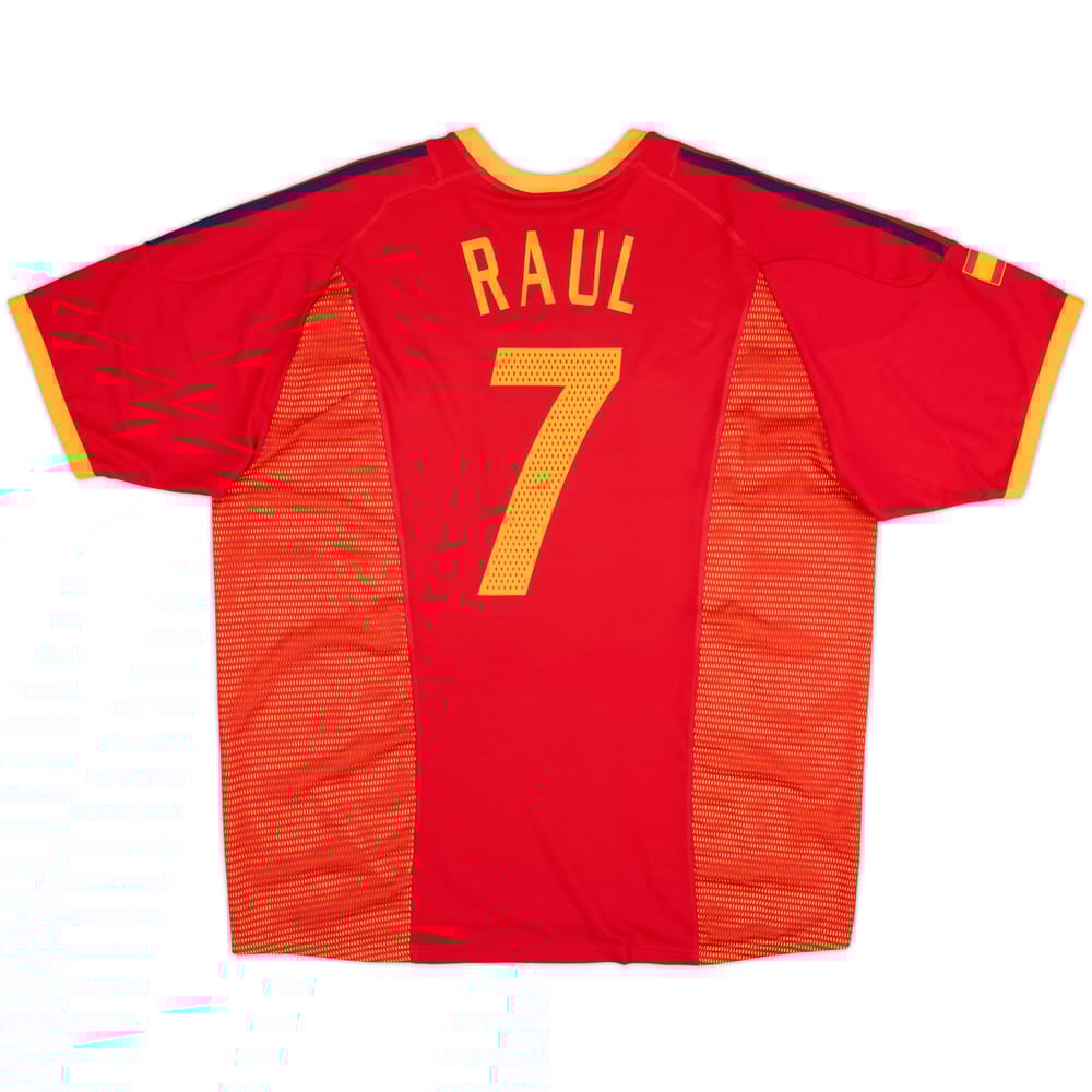 2002-04 Spain Home Shirt Raul #7 - 8/10 - (3XL)