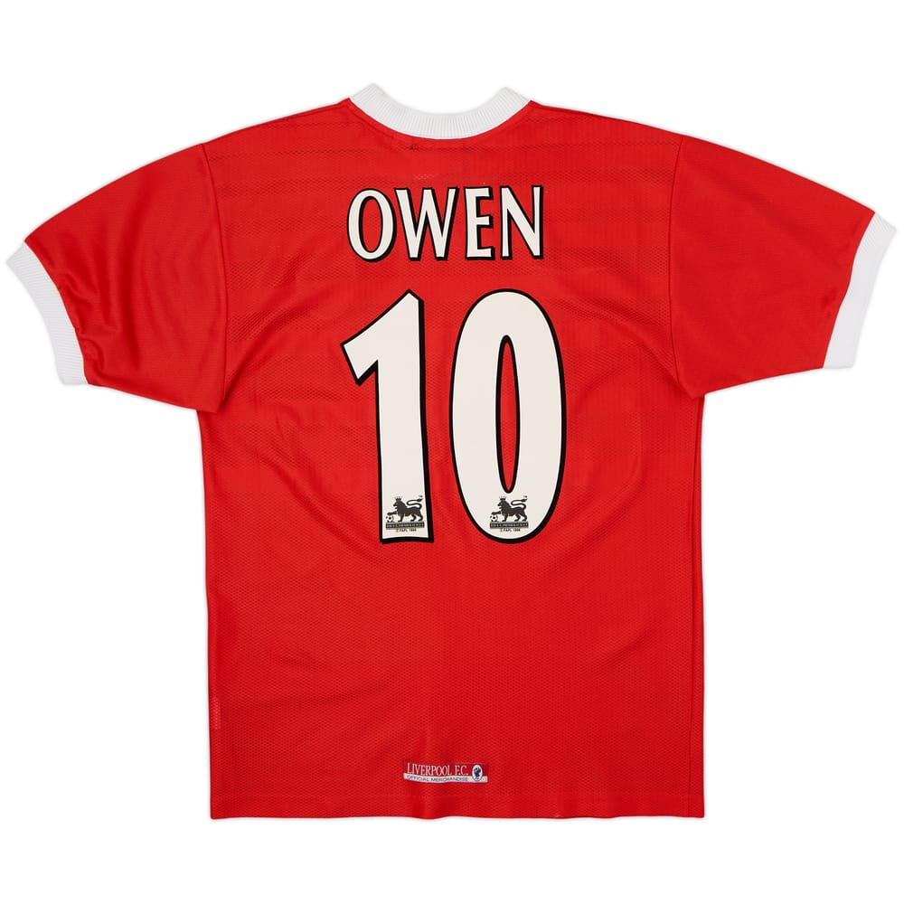 1998-00 Liverpool Home Shirt Owen #10 - 6/10 - (M)