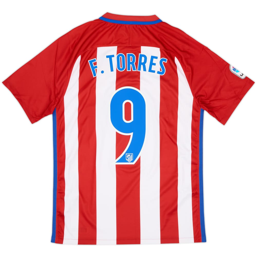 2016-17 Atletico Madrid Home Shirt Torres #9 - 6/10 - (S)