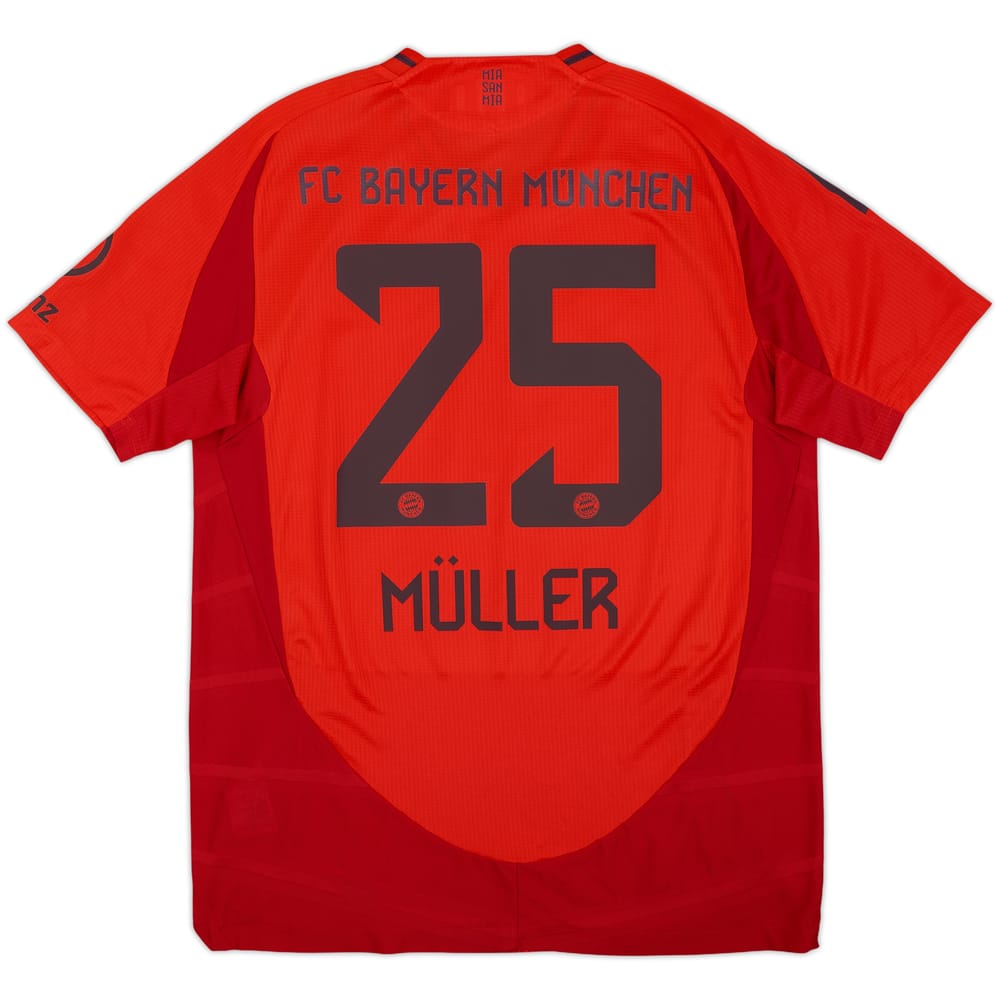 2024-25 Bayern Munich Authentic Home Shirt Muller #25 - 5/10 - (L)